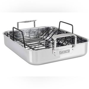 Viking Stainless Steele Roasting Pan - used twice!